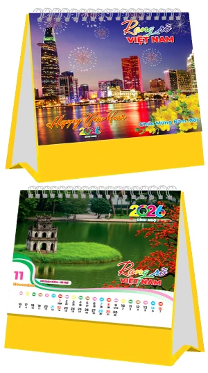  Lịch Bàn Rạng Rõ Việt Nam Đế Vàng