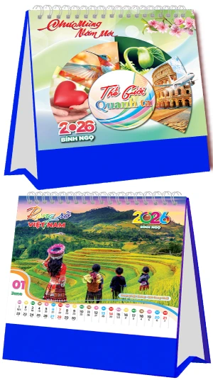  Lịch Bàn Thế Giới Quanh Ta Đế Xanh Dương