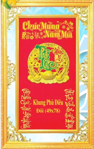 Khung Phù Điêu Tài Lộc