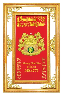  Khung phù tài lộc xanh TN153