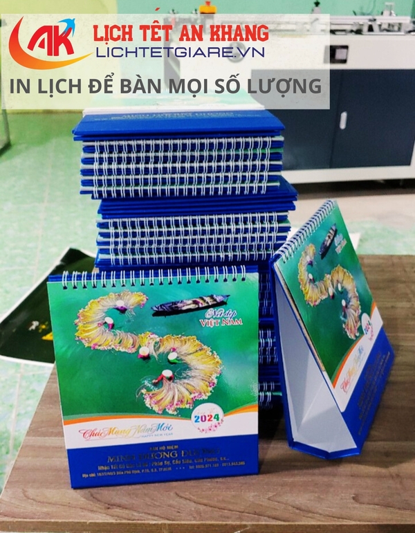 IN LỊCH ĐỂ BÀN SỐ LƯỢNG ÍT LỊCH TẾT