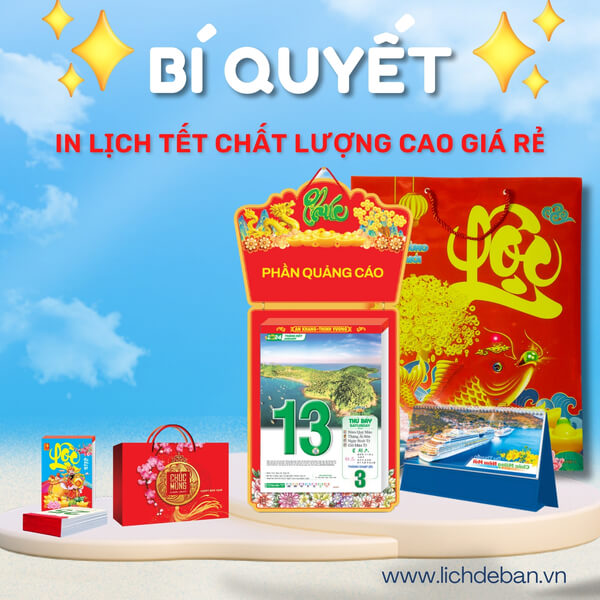 Bí quyết in lịch tết chất lượng cao, giá rẻ