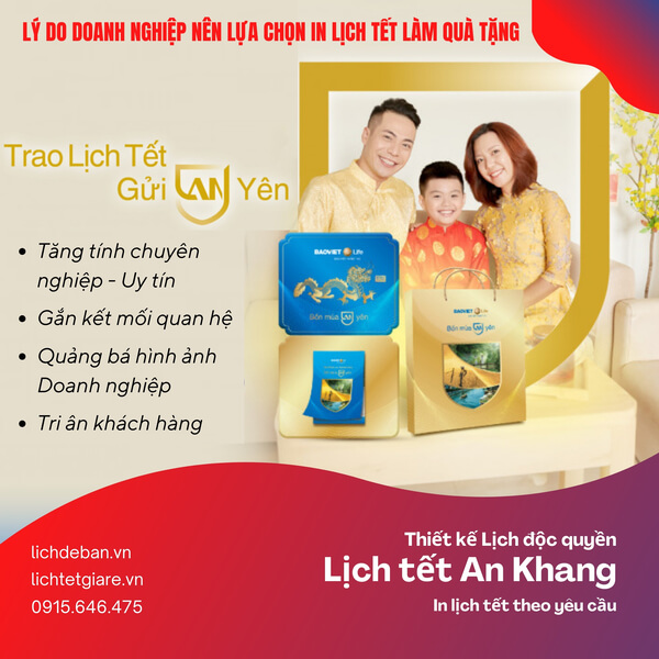 Lý do doanh nghiệp nên chọn in lịch tết làm quà tặng